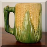 P09. Majolica corn mug. 